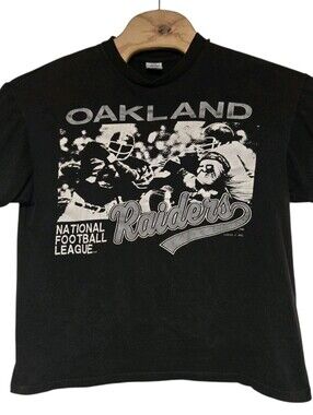 1980s Oakland Raiders Tshirt Men's XL Logo 7 Faded READ